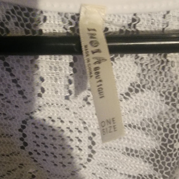 India Boutique White Lace Cover Up - Picture 2 of 2